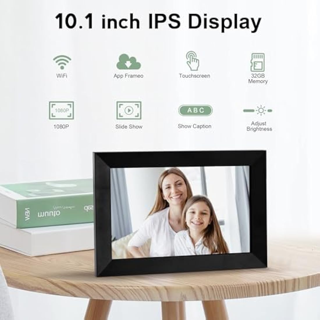 Veidoo 10 inch WiFi Digital Photo Frame | 32GB IPS Touch Screen