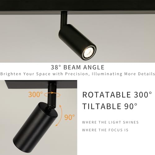 Eofiti 5-Way Black Ceiling Spot Light | Modern G9 LED Adjustable Lighting