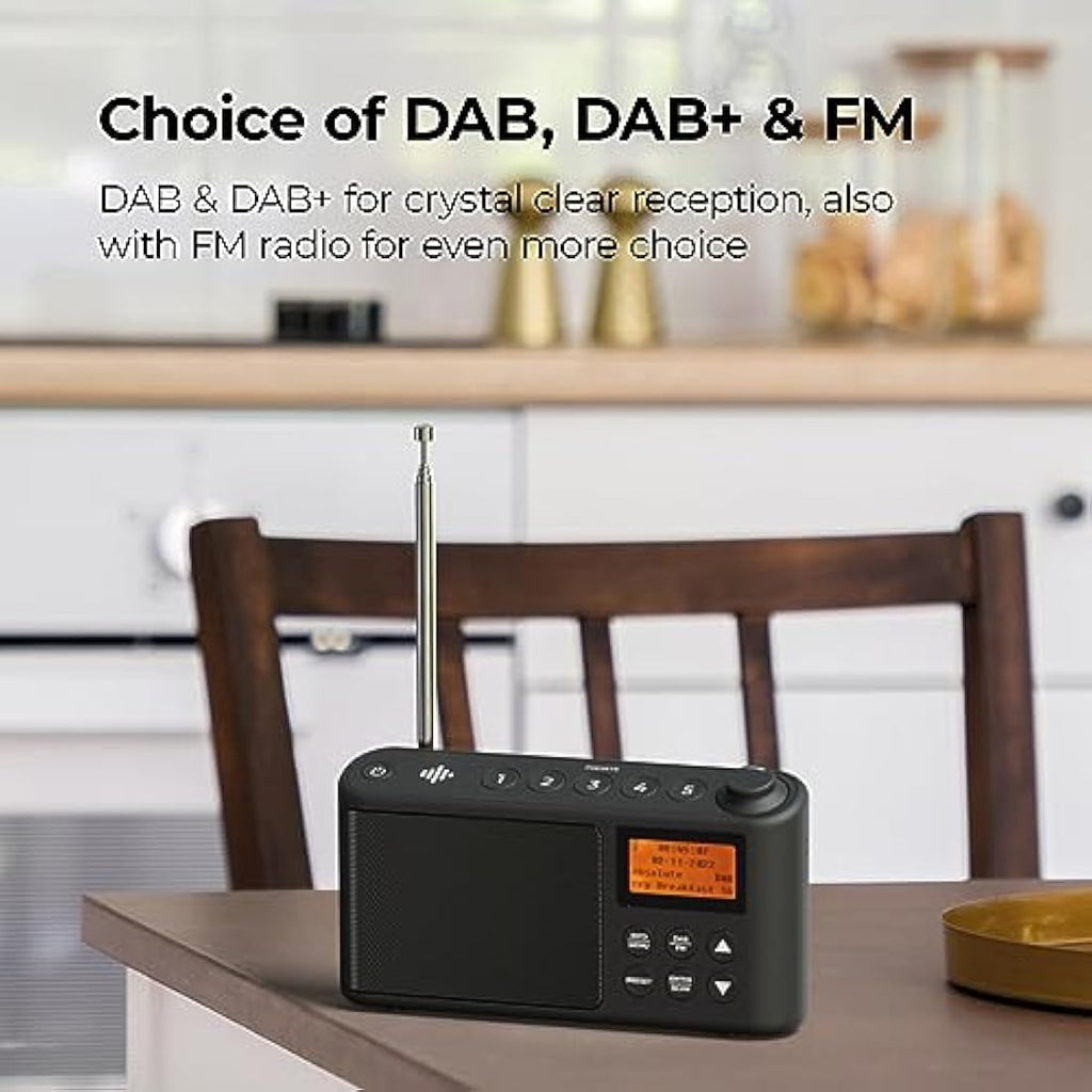 i-box Spectrum Portable DAB/DAB+ & FM Radio - 15H Battery & USB