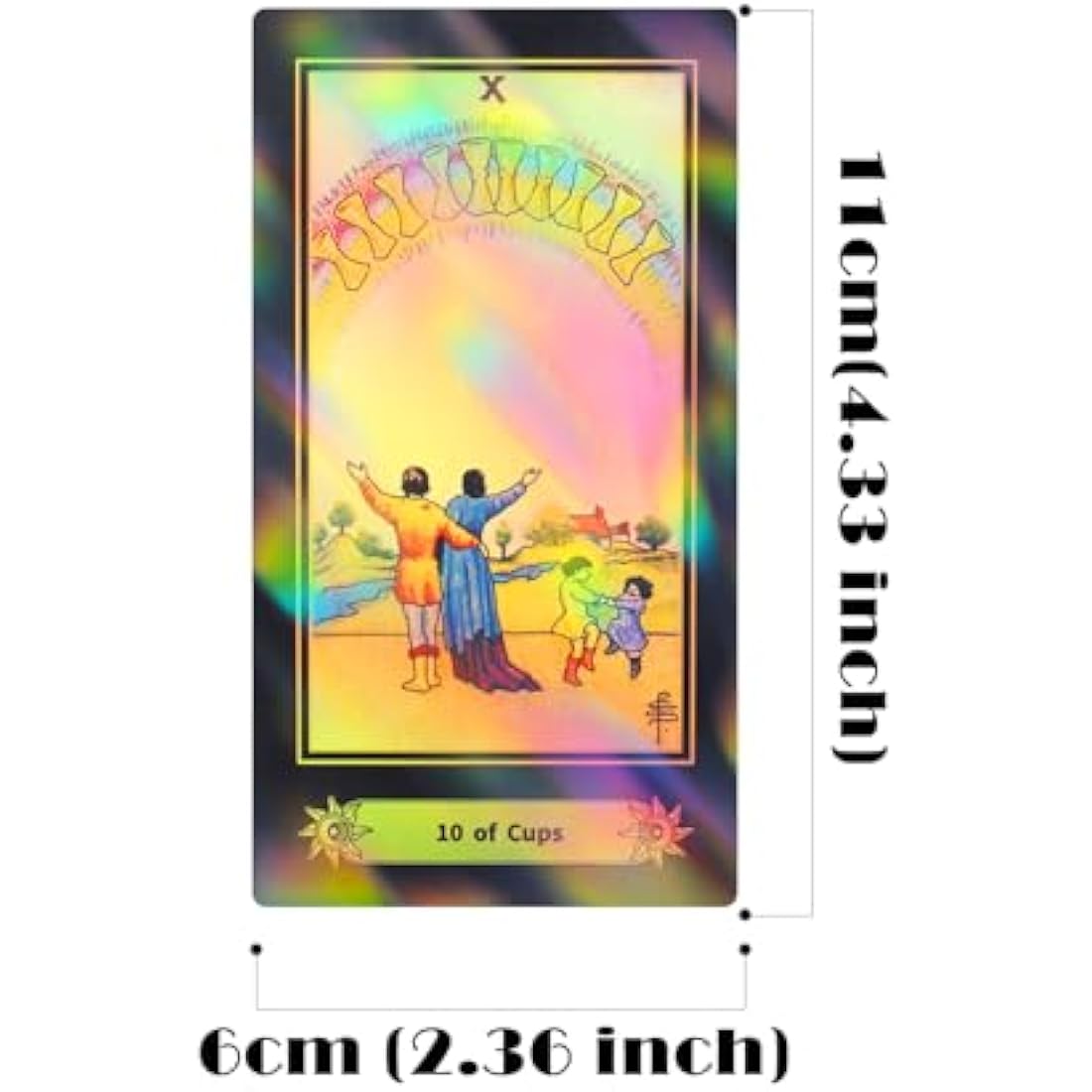 Holographic Tarot Cards Deck with Guidebook - 78 Card Set