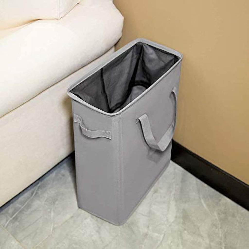 Chrislley Slim Laundry Basket – Foldable 600D Oxford Narrow Hamper