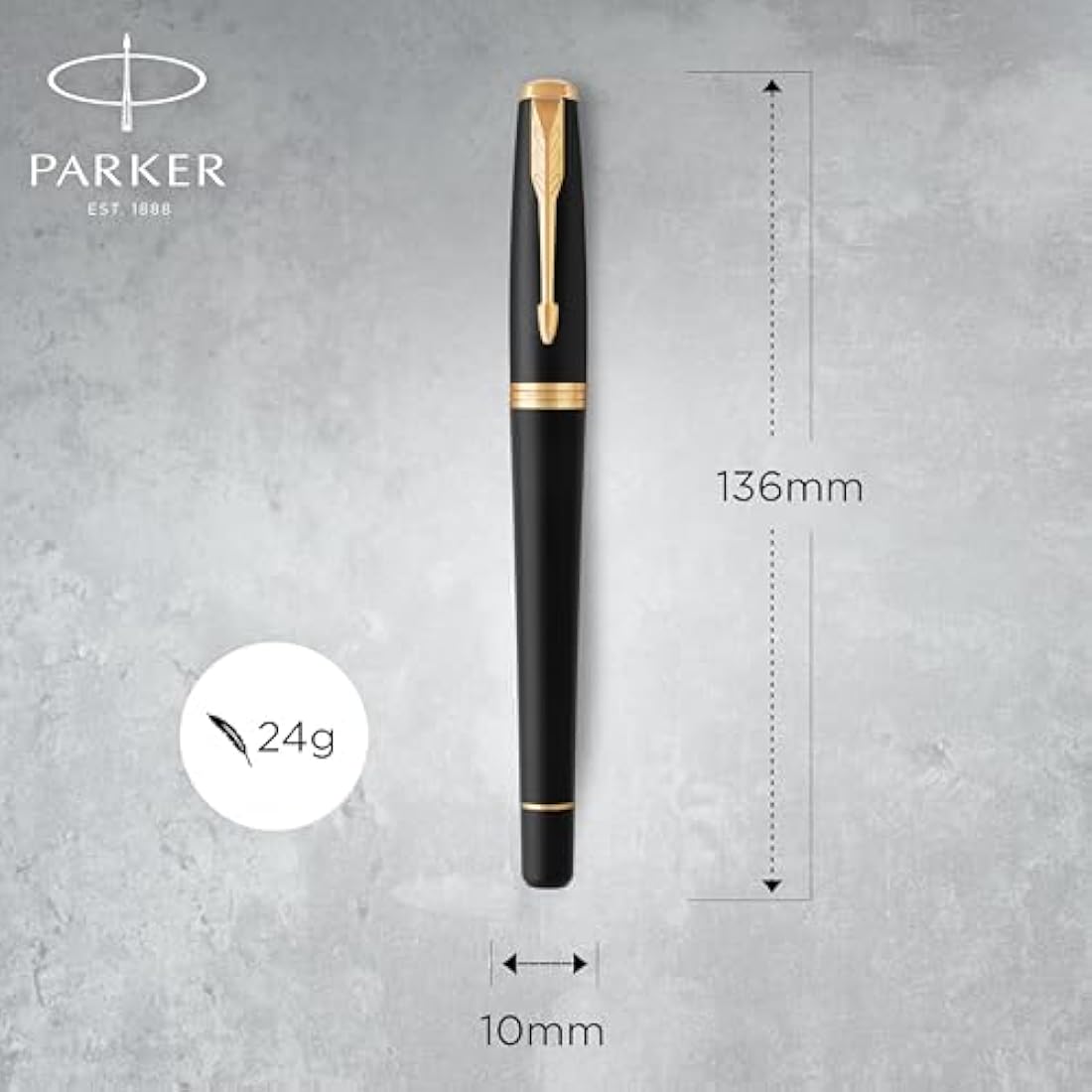 Parker Urban Duo Gift Set: Fountain & Ballpoint Pens - Muted Black Gold