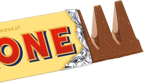 Toblerone Milk Chocolate with Honey & Almond Nougat - 20 x 100g Bars
