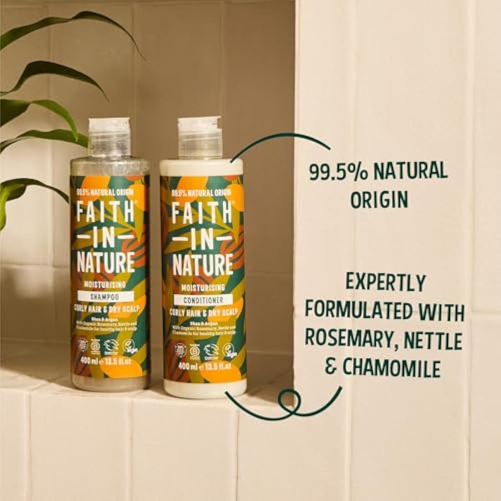 Faith In Nature Shea & Argan Conditioner for Curly Hair - 400ml