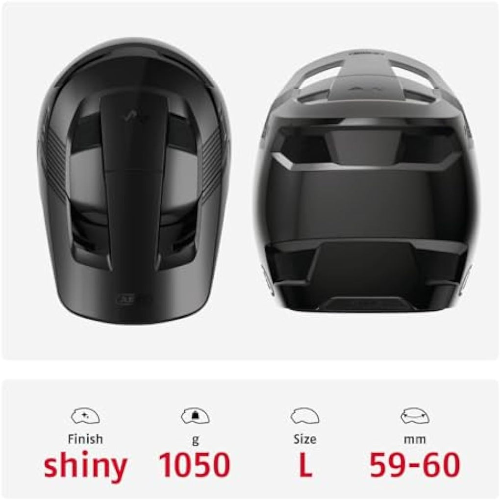 ABUS HiDrop Full-Face MTB Helmet – ABS Shell Downhill Bicycle Gear