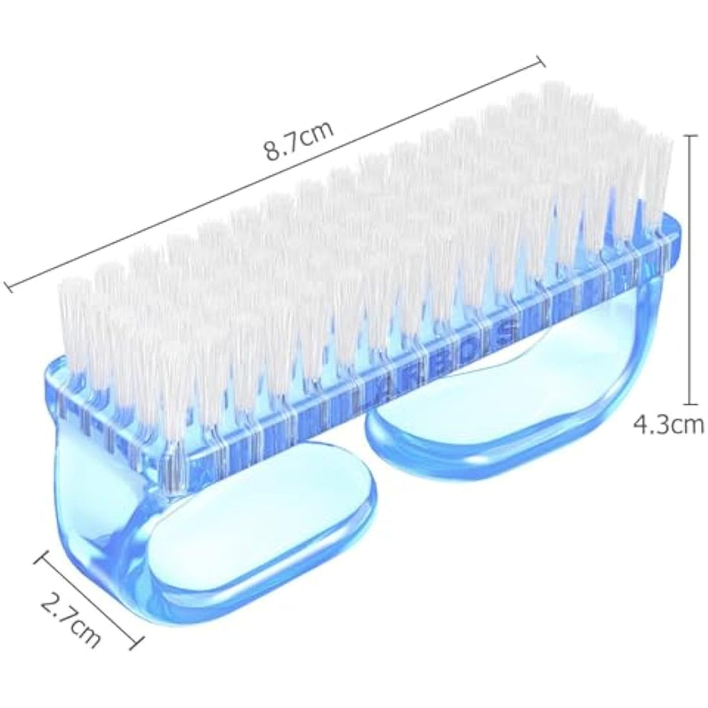 Larbois 4 Pcs Nail Scrubbing Brush – Soft Bristle Hand & Fingernail Cleaner