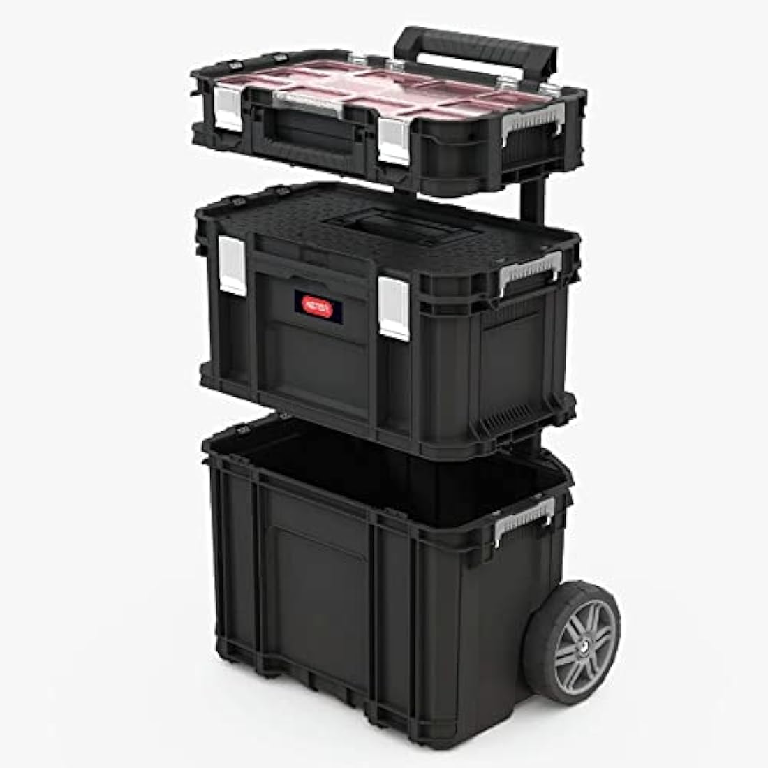 Keter Connect Mobile Workbench – Modular Tool Trolley with Wheels