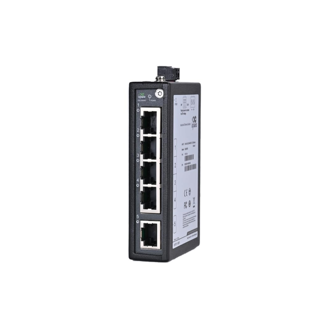 InHand Networks 5-Port Industrial Ethernet Switch | DIN Rail IP30