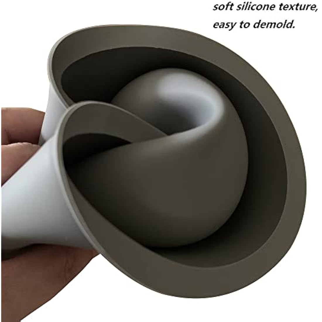 Osilifen 7 Inch Large Round Silicone Planter Mold for Concrete & Cement