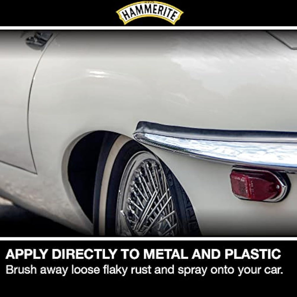 Hammerite Stone Chip Shield – White 600ml Aerosol Rust Resistant Paint