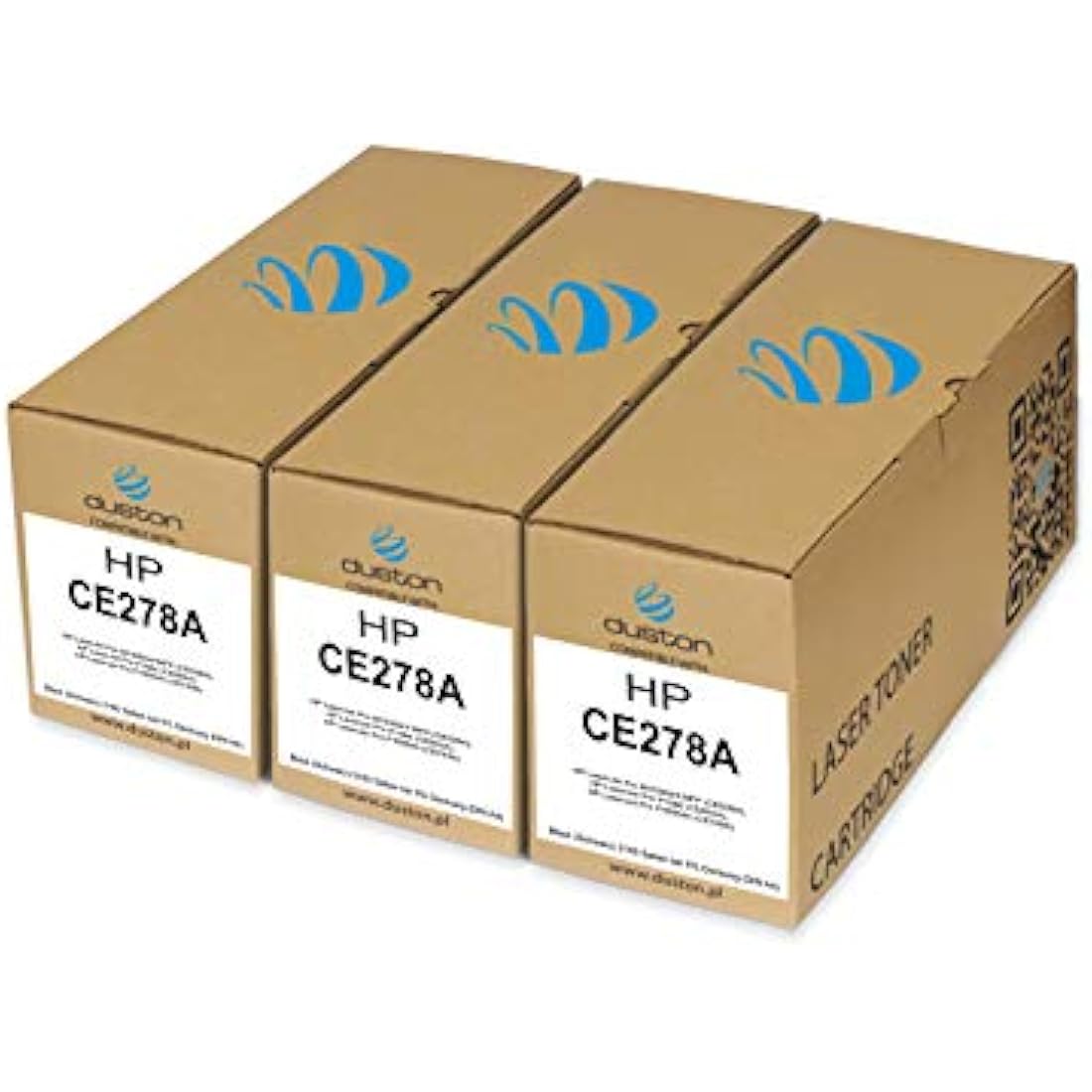Duston 3-Pack CE278A 78A Black Toner for HP LaserJet Pro M1536dnf P1606dn
