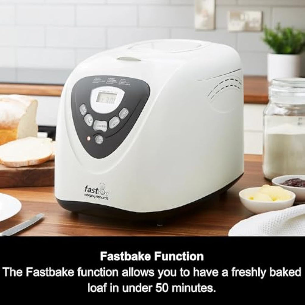 Morphy Richards Fastbake Breadmaker – 12 Programs & 2lb Loaf Size