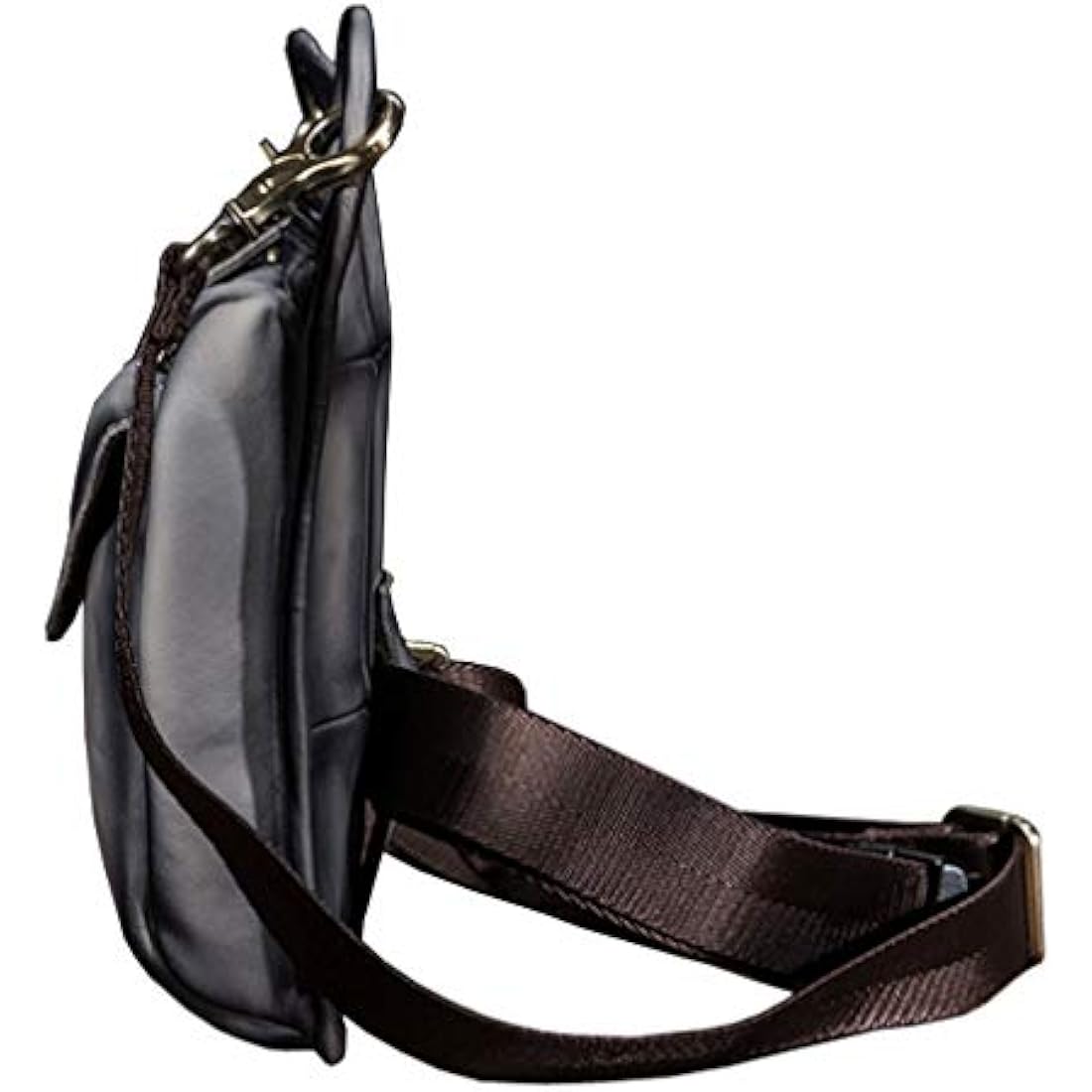 Leather Waist Pack – Unisex Minimalist Travel Belt Bag
