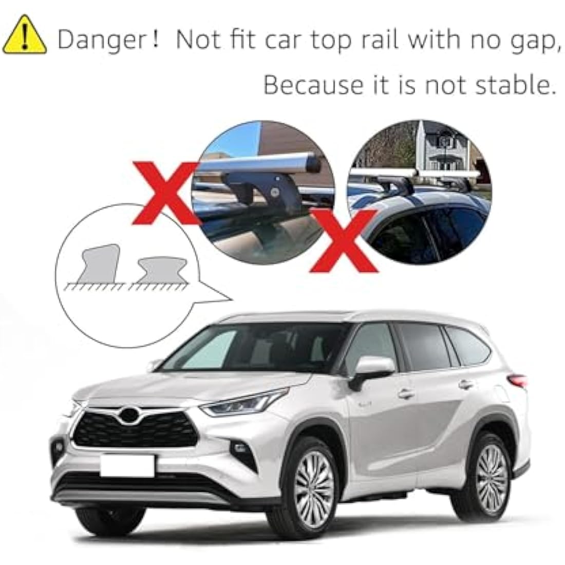 Aluminum Roof Rack Cross Bars – 142cm Anti-Theft Pack of 2