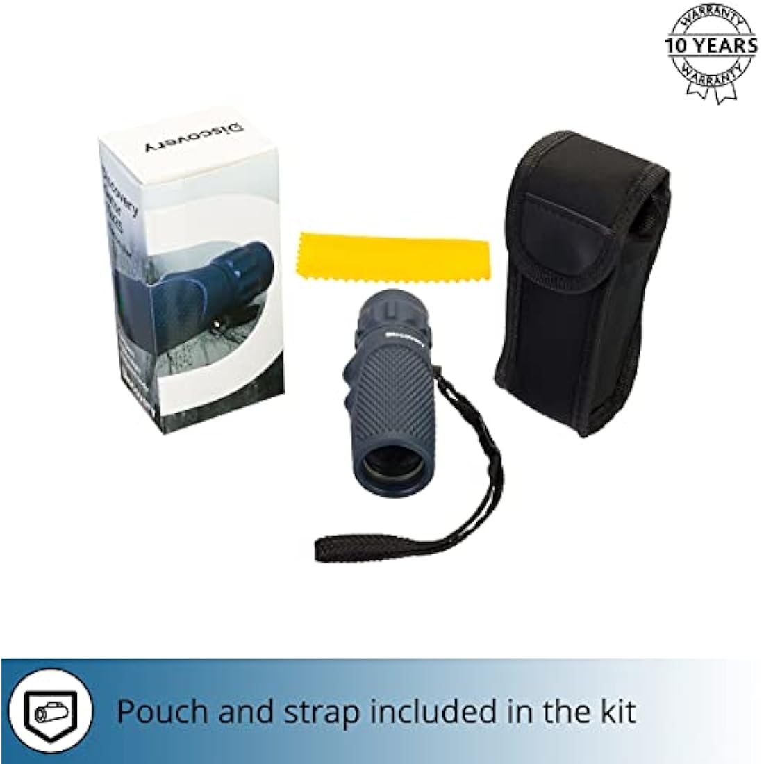 Discovery Gator 10x25 Pocket Monocular – Compact Travel Telescope