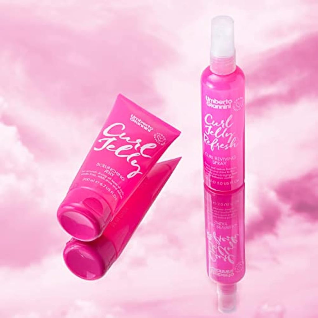 Umberto Giannini Curl Jelly Kit - 4-Piece Vegan Hair Care Set