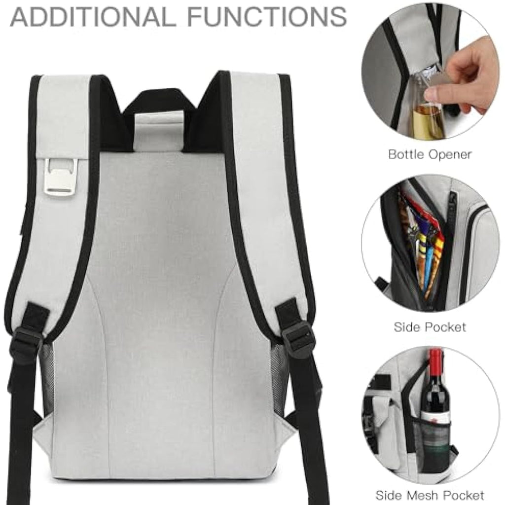 TUGUAN 30L Insulated Cooler Backpack | 36-Can Leak Proof Thermal Rucksack