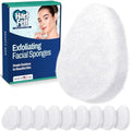 HartFelt Facial Exfoliating Sponge Set – Reusable Face Scrub Pads, 10pk
