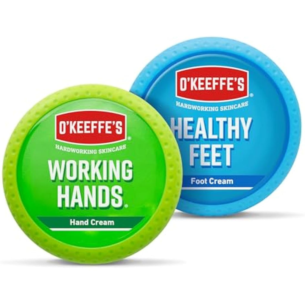 O'Keeffe's Working Hands and Healthy Feet Cream Twin Pack for Dry Skin