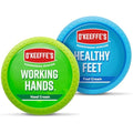 O'Keeffe's Working Hands and Healthy Feet Cream Twin Pack for Dry Skin