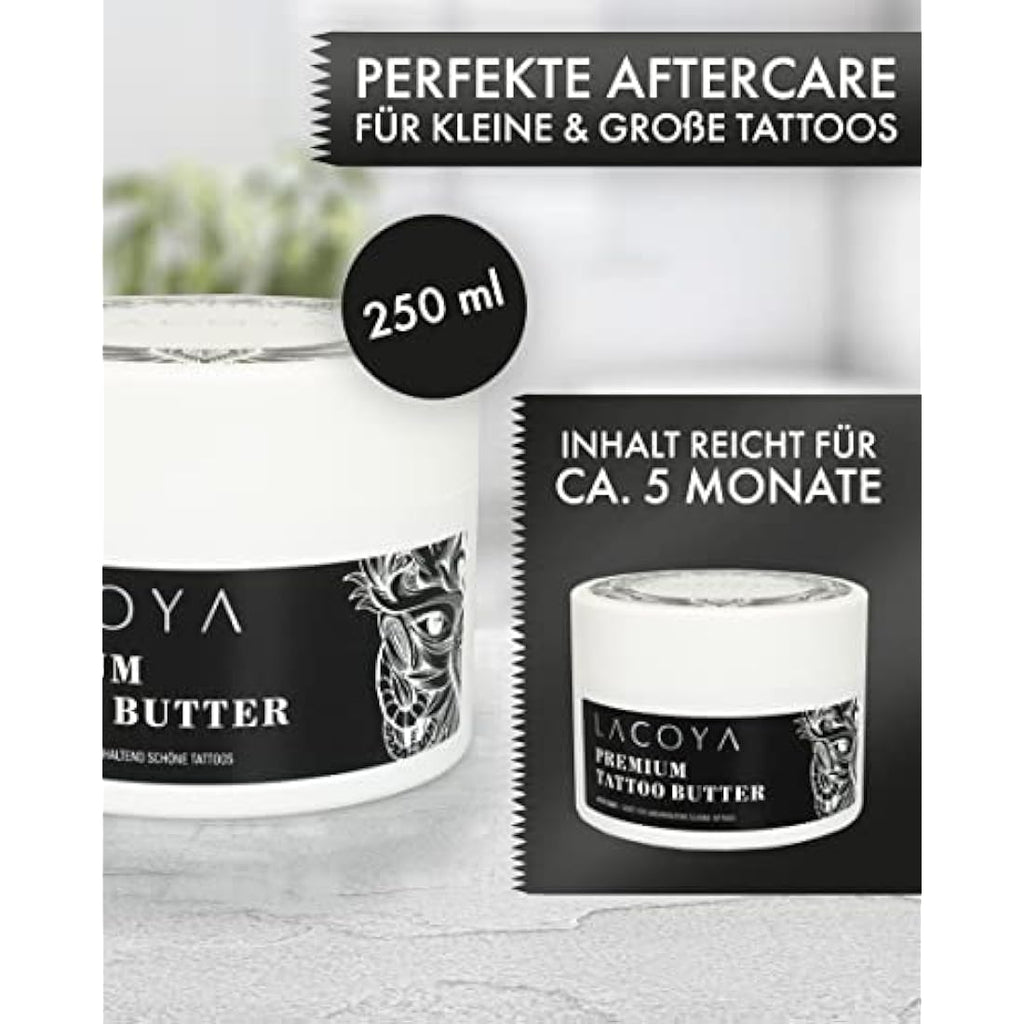 LACOYA Premium Tattoo Butter – Vegan Aftercare Cream with Shea Butter