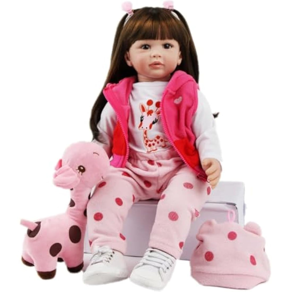 ZIYIUI 24" Reborn Baby Doll - Realistic Soft Silicone Vinyl Asian Girl
