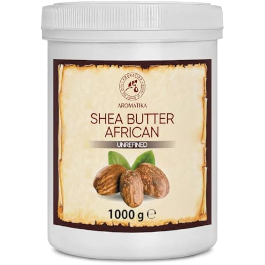 Jolof Store Raw Unrefined Shea Butter – 1000g Cold Pressed Body Butter