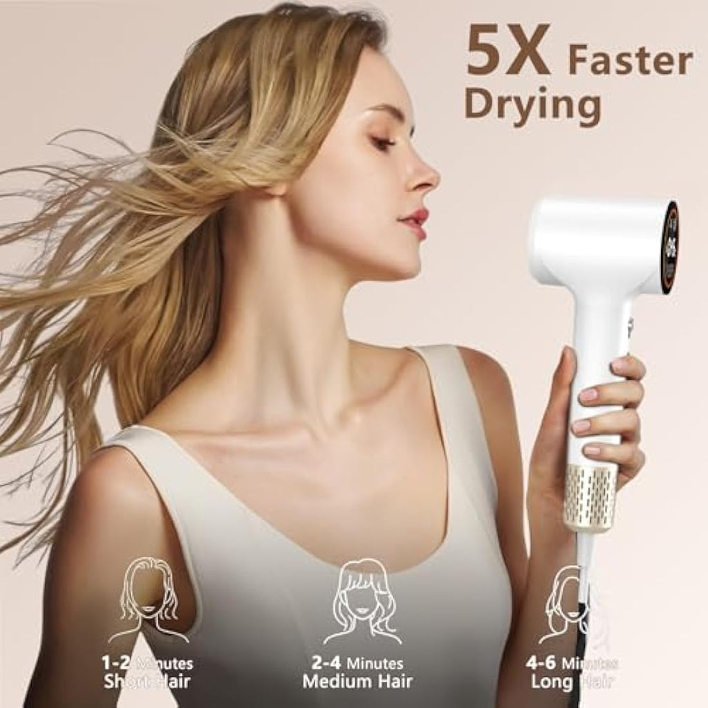 TQQ High Speed Ionic Hair Dryer | 110,000 RPM Brushless Motor Blow Dryer