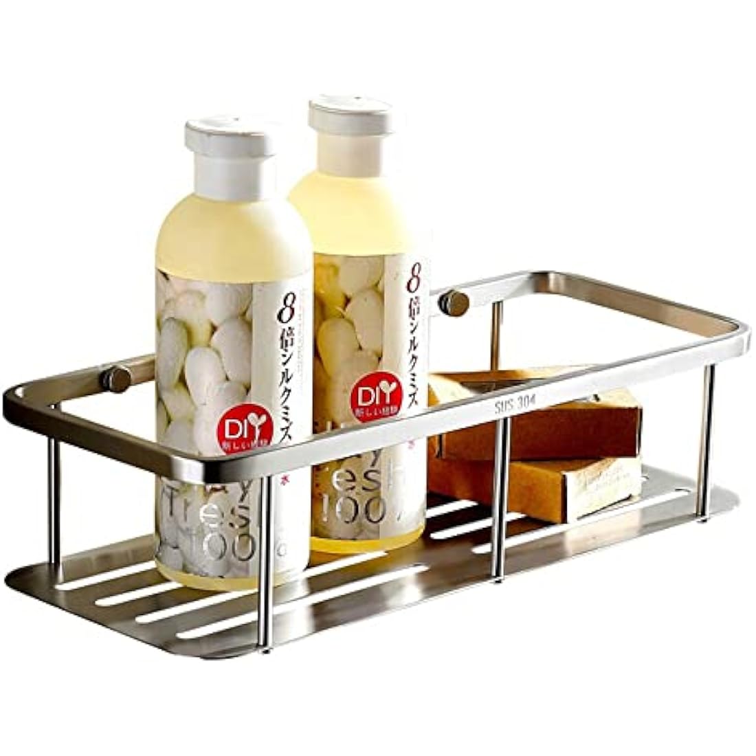 Konhard Rustproof Stainless Steel Corner Shower Caddy Wall Bracket