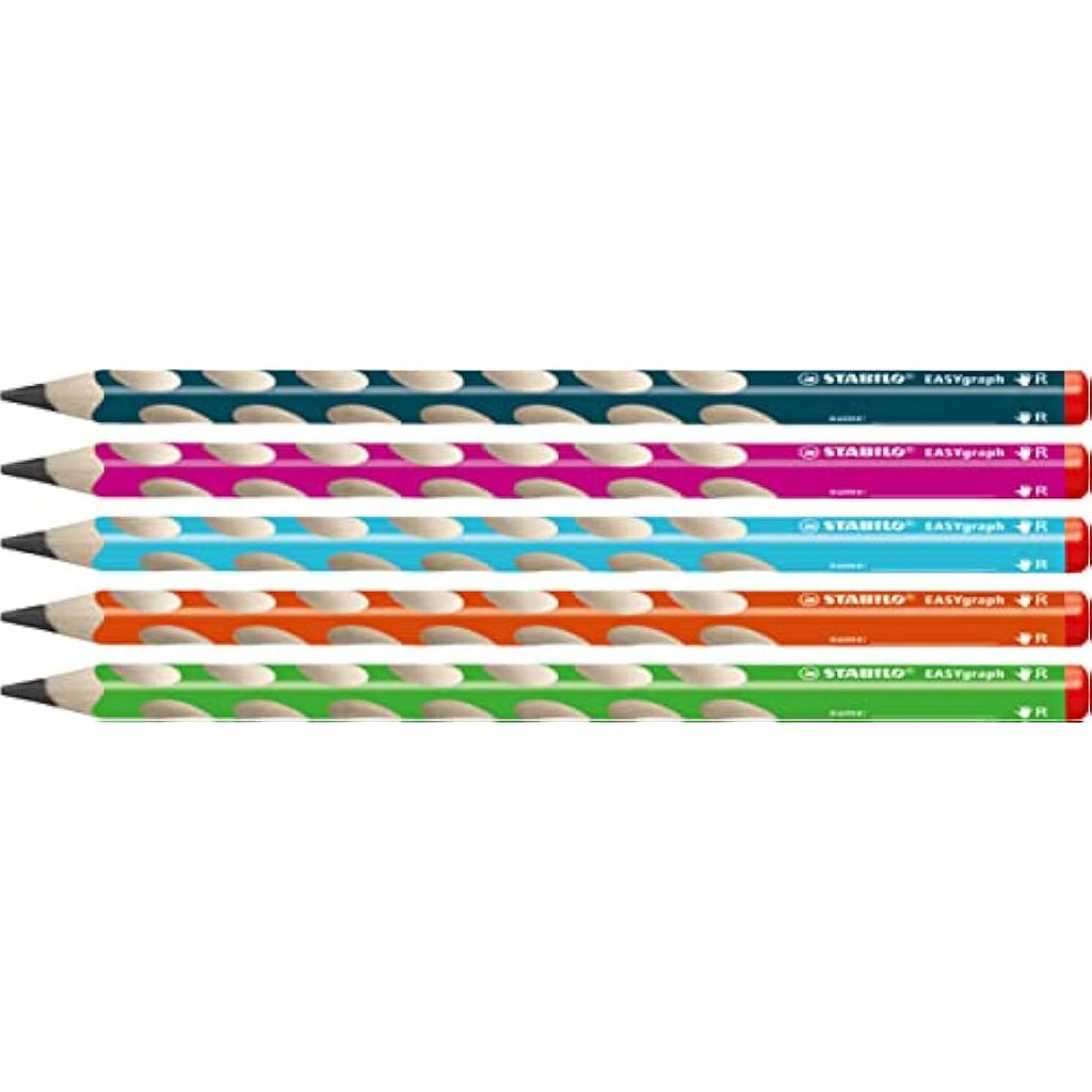 STABILO EASYgraph Ergonomic Graphite Pencil Classpack of 48 - HB Degree