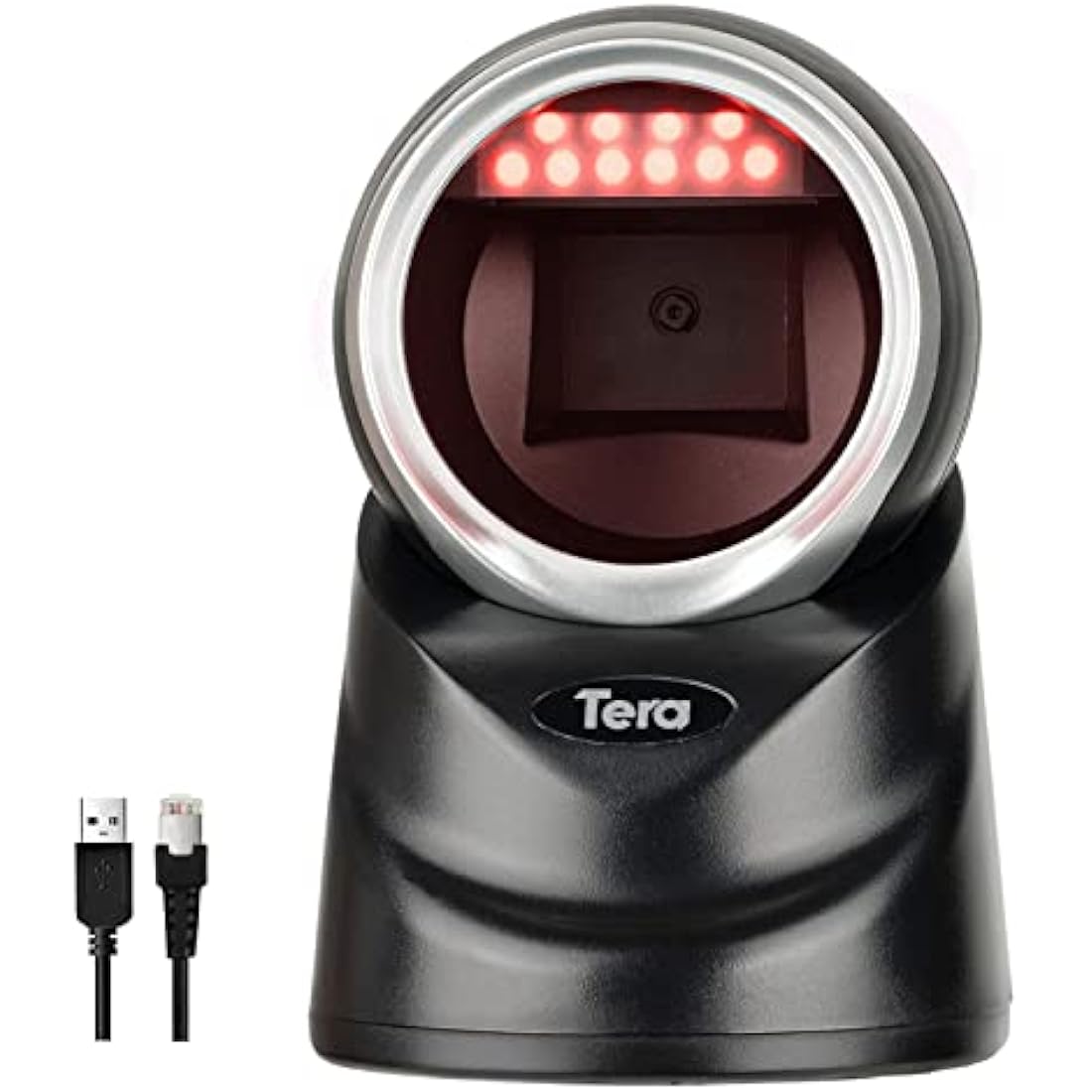 Tera 9100 2D QR Desktop Barcode Scanner – Handsfree Omnidirectional USB