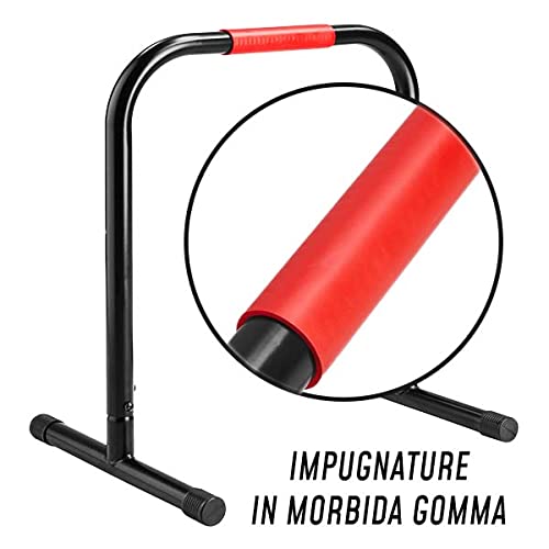 FFitness Adjustable Parallel Bars – Heavy Duty Steel Calisthenics Station