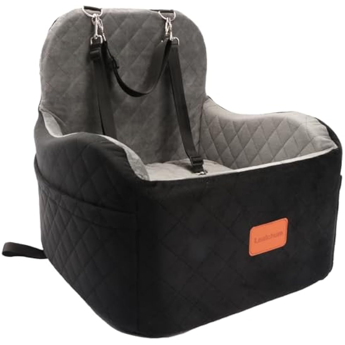 Lealchum Dog Booster Car Seat – Washable Memory Foam Pet Seat, Medium
