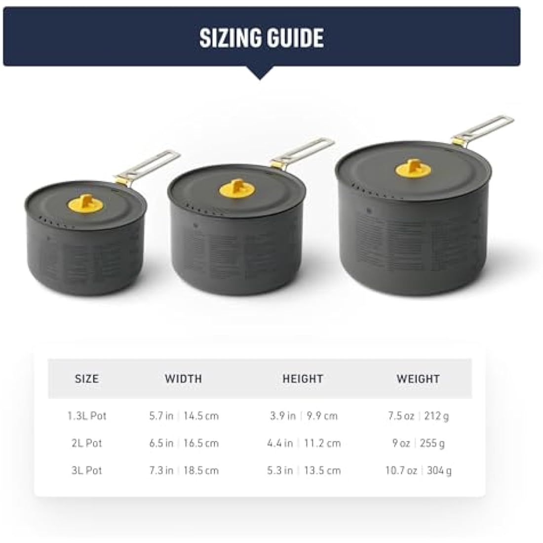 Sea to Summit Frontier Ultralight 1.3L Non-Stick Camping Pot – 212g