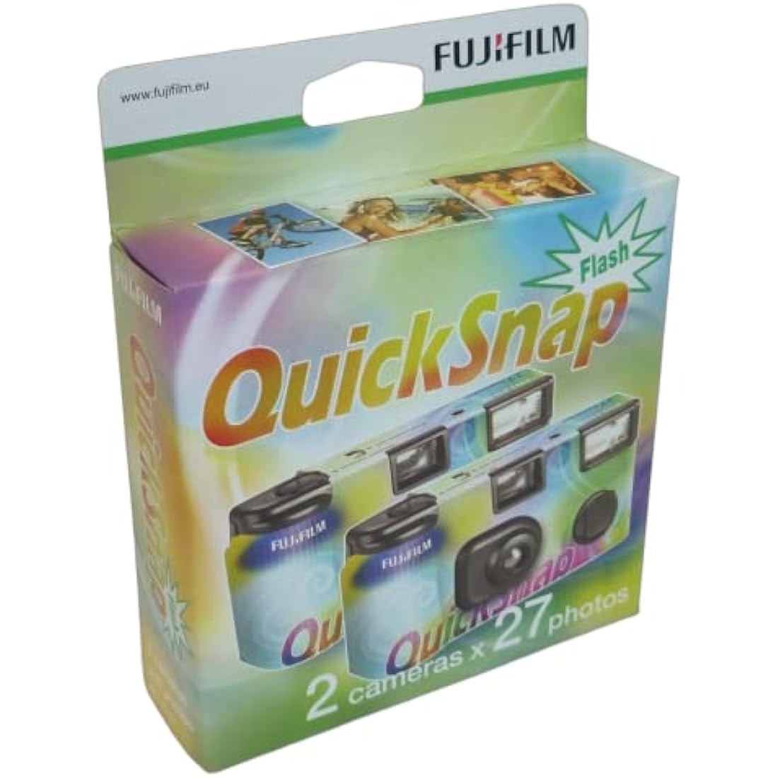 Fujifilm QuickSnap 400 Disposable Flash Camera – 27 Exposures (2 Pack)