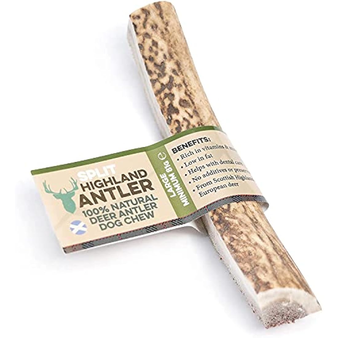 Large Split Antler Dog Chew | Natural Hypoallergenic Treat