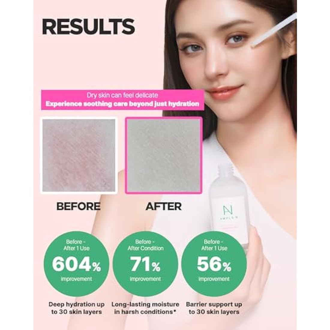 Coreana Ample:N Ceramide Shot Ampoule - Hydrating Facial Serum (100ml)