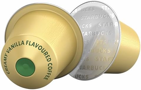 Starbucks Creamy Vanilla Coffee Pods for Nespresso - 60 Blonde Roast Capsules