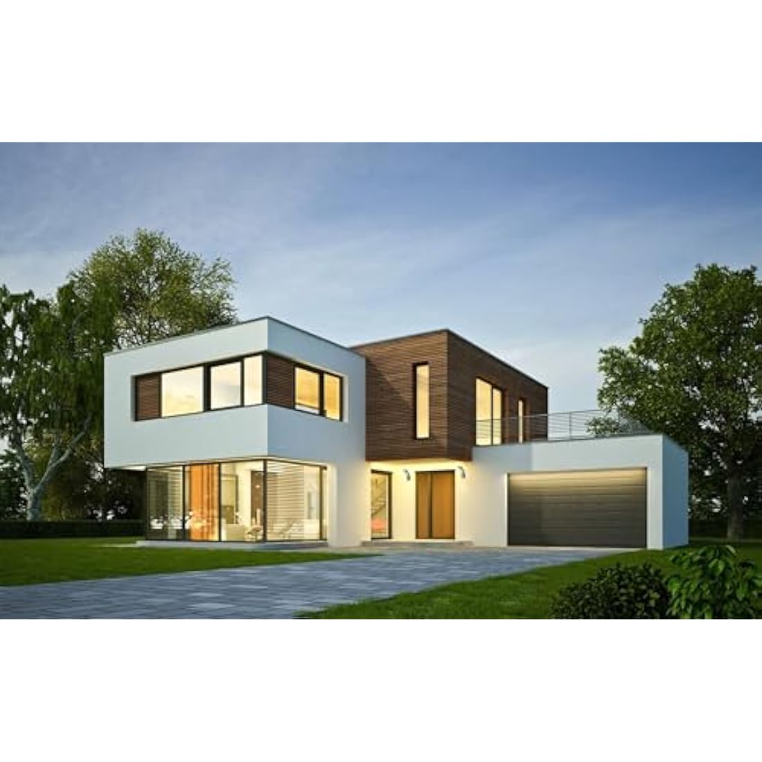 SEBSON LED Outdoor Wall Lights - Pack of 2 - IP65 15W Cool White