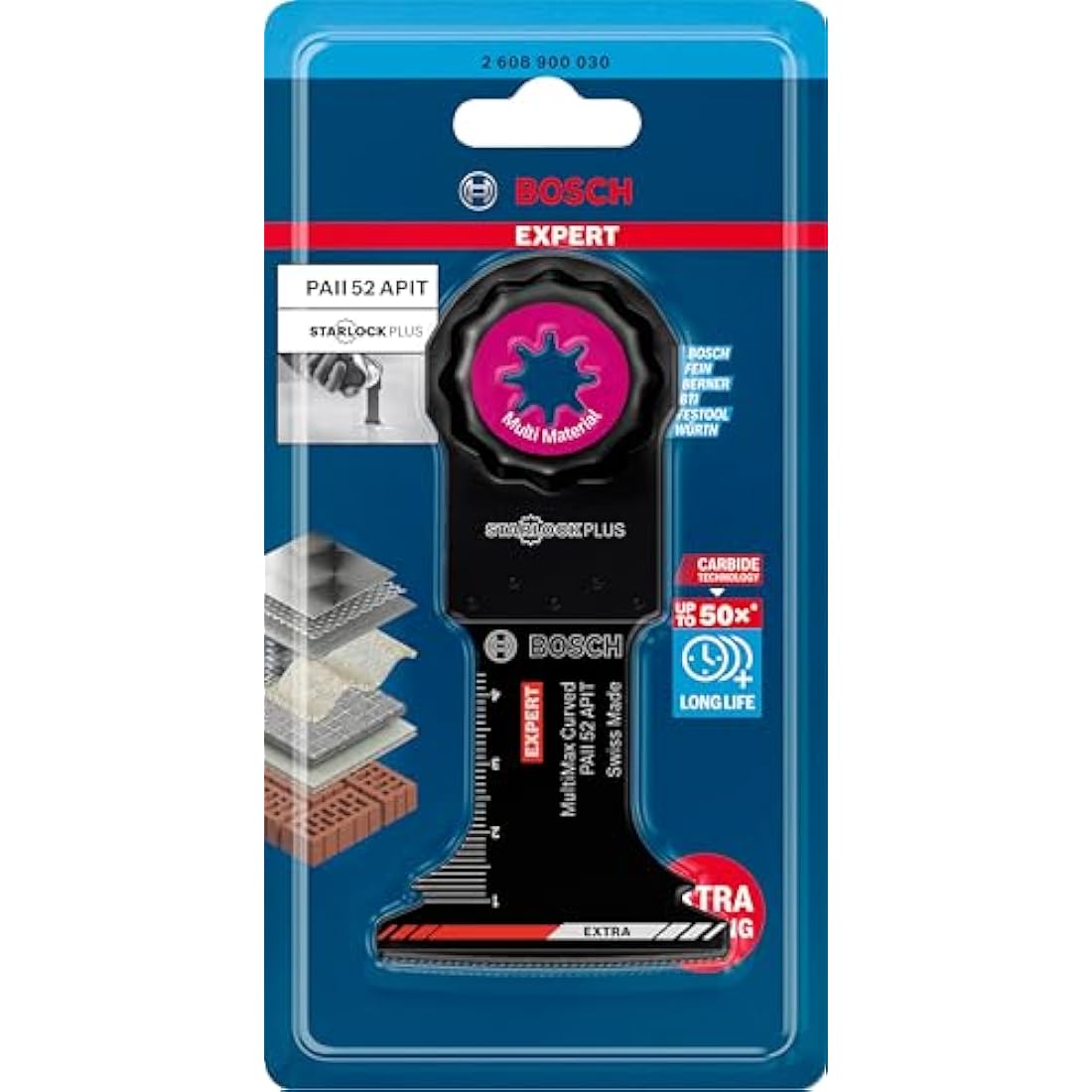 Bosch EXPERT MultiMax PAII 52 APIT Carbide Multitool Plunge Blade