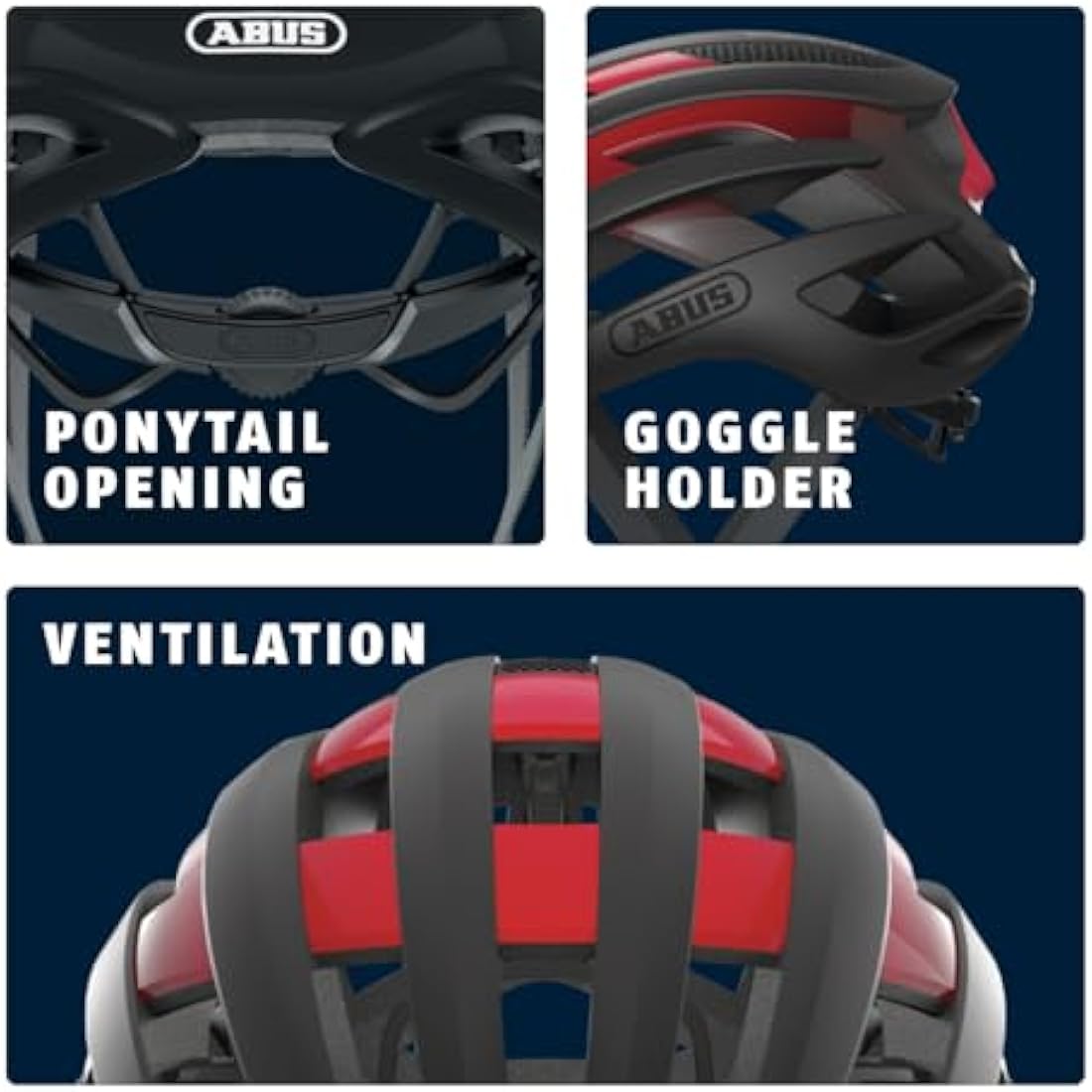ABUS AirBreaker Road Bike Helmet – Lightweight Aerodynamic Cycling Helmet