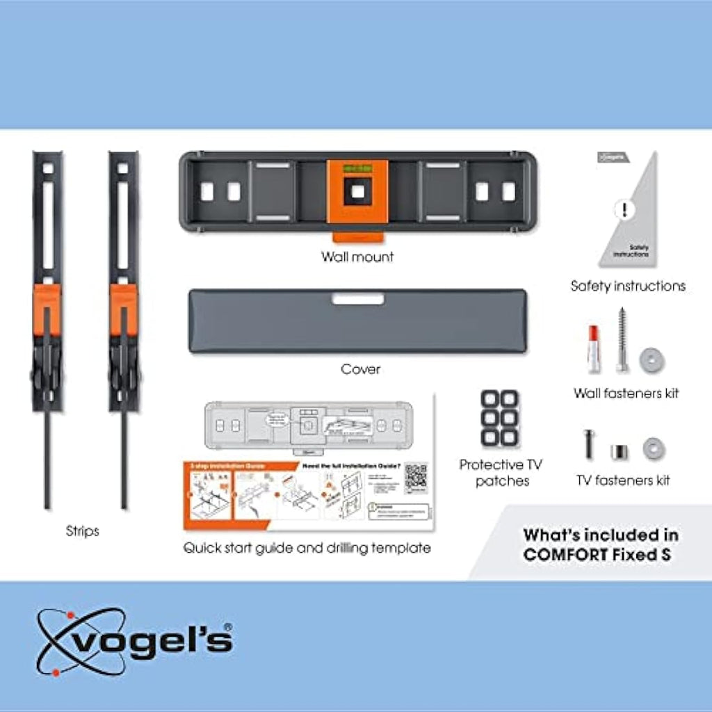 Vogel's TVM 3205 Fixed TV Wall Mount | 19-50 inch, Low Profile Bracket