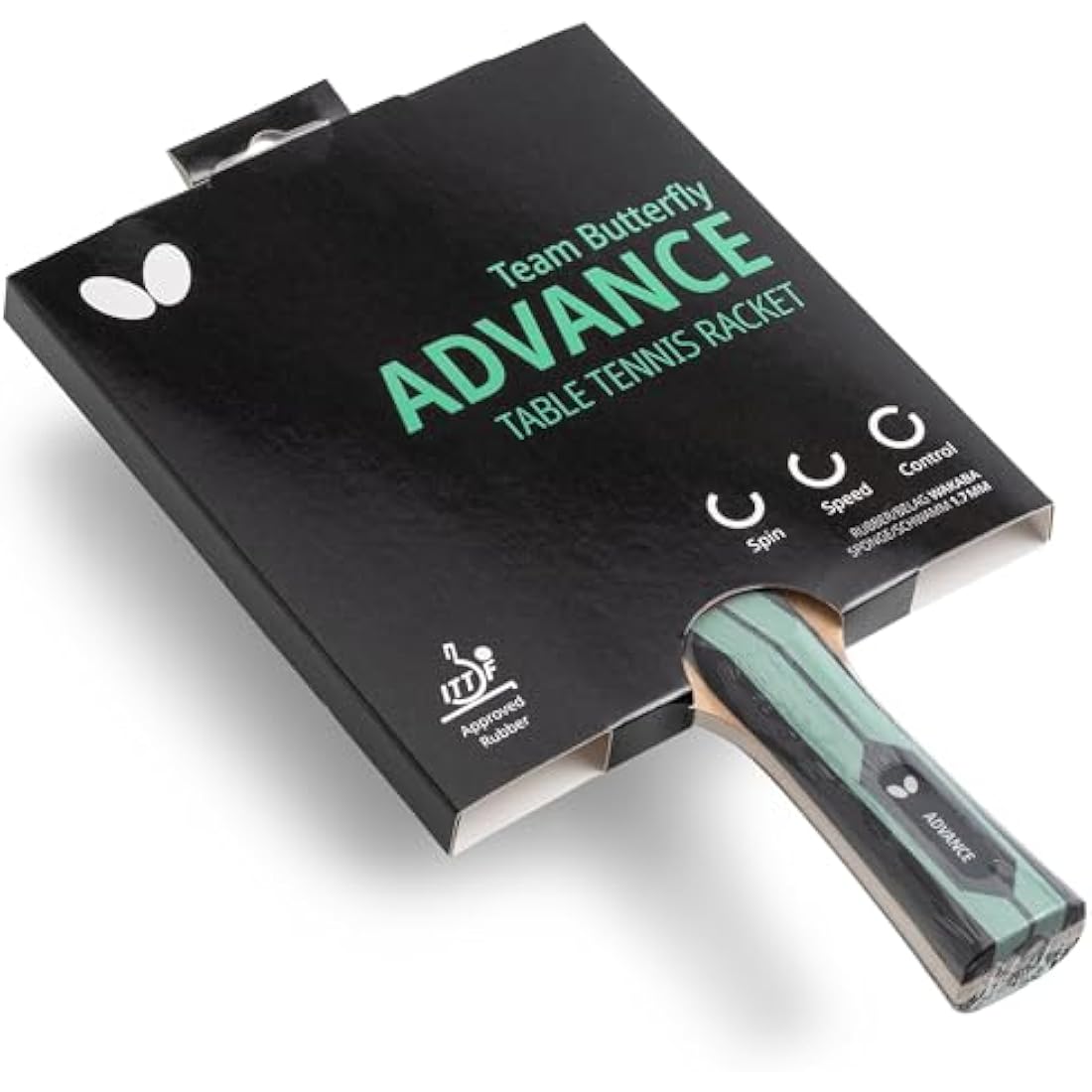 Butterfly Team Advance Table Tennis Bat – ITTF Approved Pro Racket