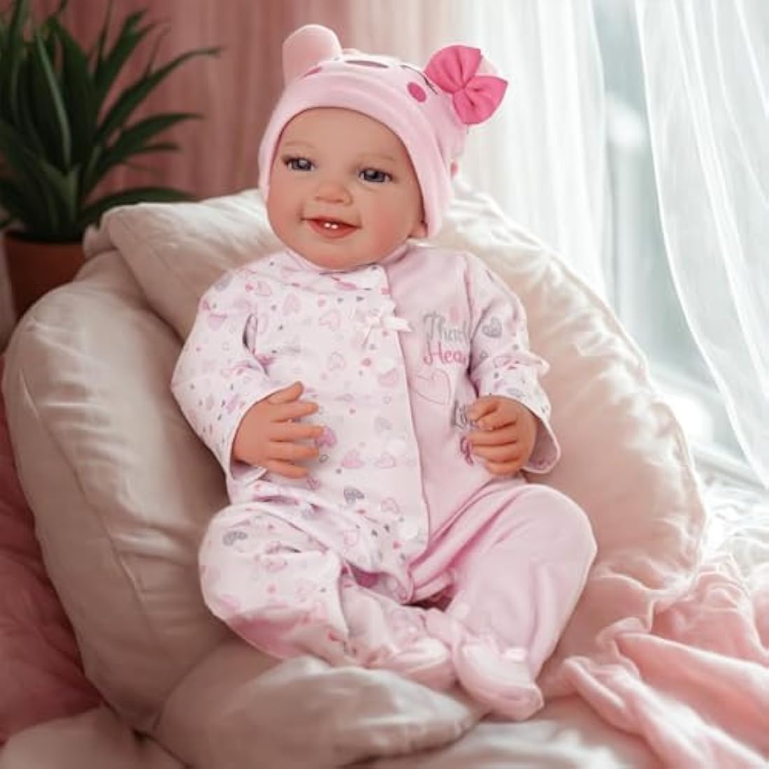 BABESIDE 20 Inch Realistic Reborn Baby Doll – Lifelike Silicone Vinyl Girl