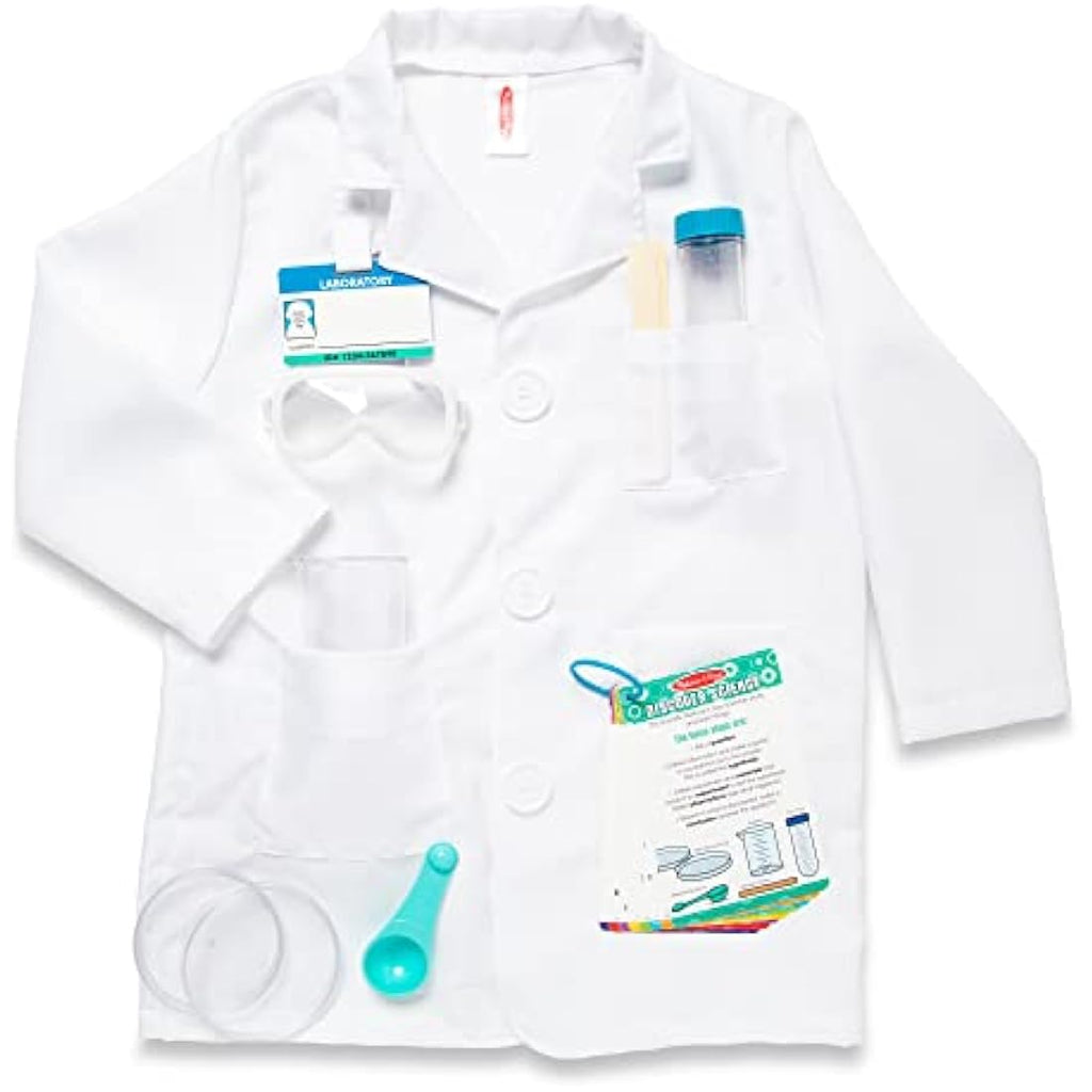 Melissa & Doug Scientist Role Play Costume Set with Lab Coat - Ages 3-6