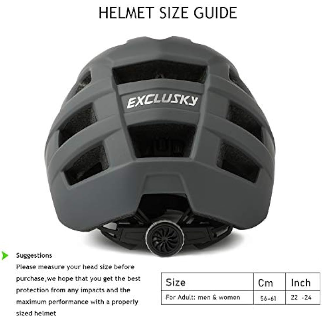 Exclusky Mountain Bike Helmet – Lightweight MTB Cycling Helmet for Adults