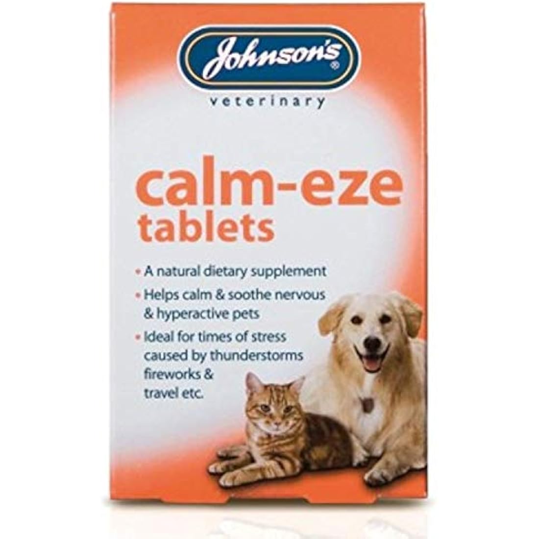 Johnsons Calm Eze Natural Calming Supplement for Dogs and Cats