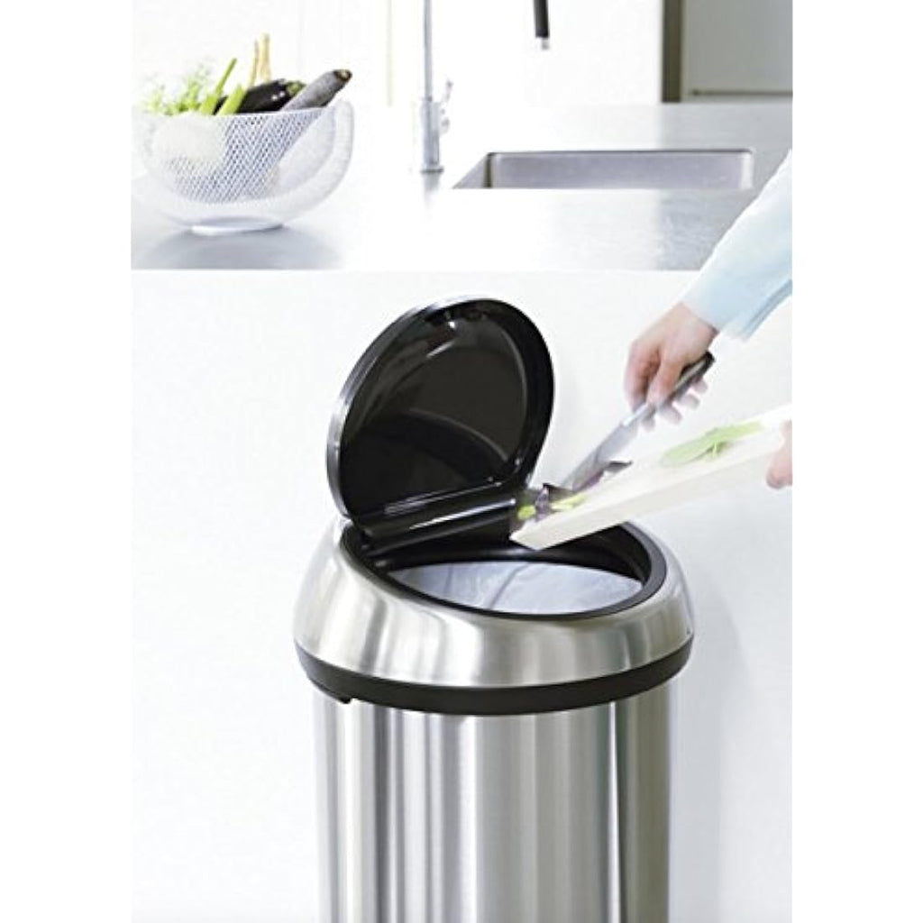 Brabantia Touch Bin – 60L Brilliant Steel Kitchen Waste Bin