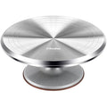 Ohuhu 12 Inch Cake Turntable | Aluminum Alloy Rotating Stand for Baking