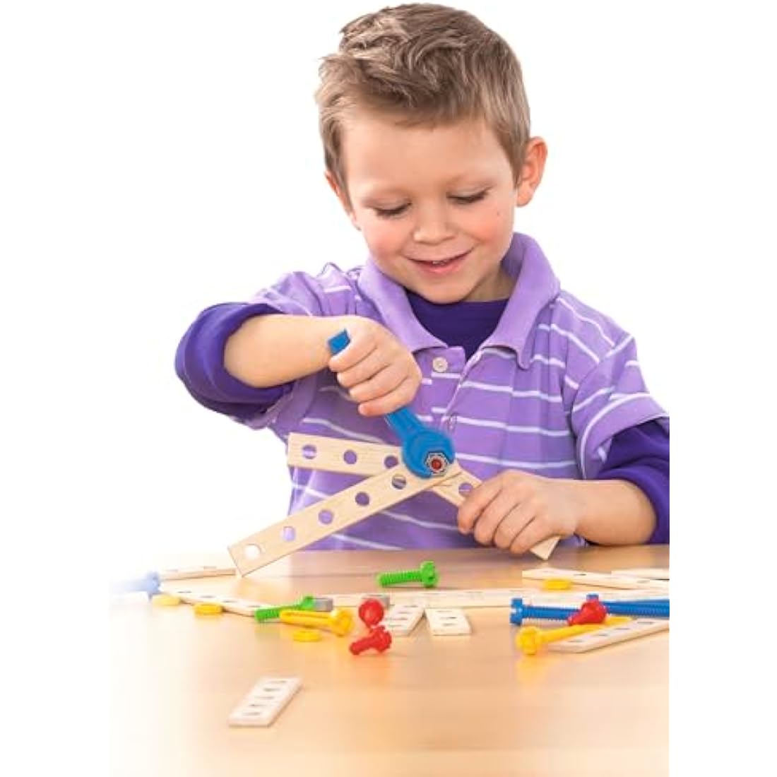 Eichhorn Constructor Wooden Crane Set – 170-Piece FSC Educational Toy